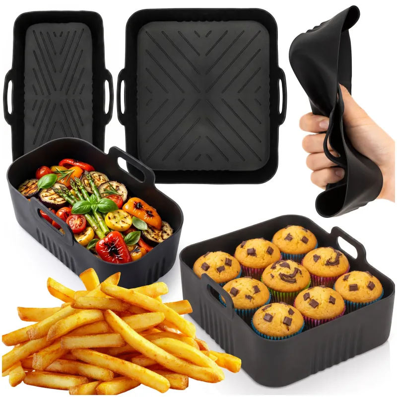 2 Pcs Silicone Inserts for Air Fryer Springos® (3L & 1.5L, BPA-Free) KI0187